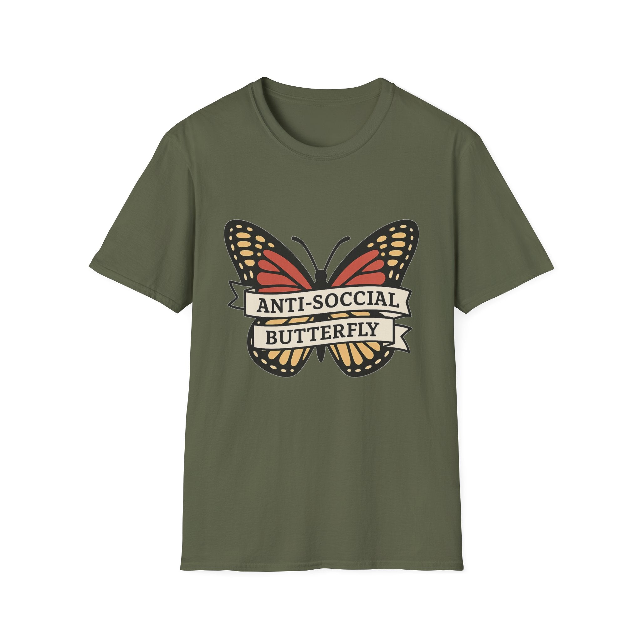 Anti-Social Butterfly Softstyle T-Shirt