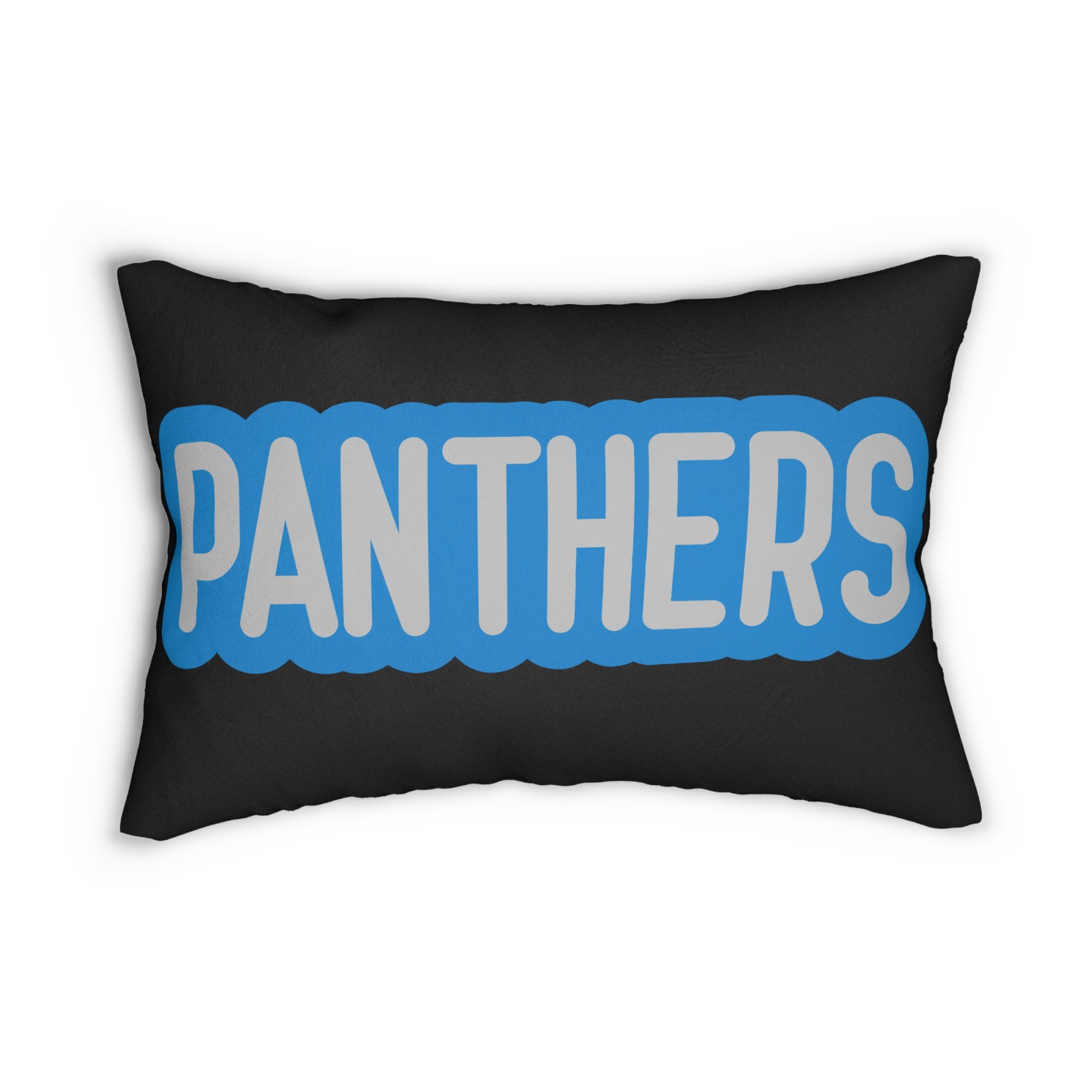 Panthers Throw Pillow - Black & Blue Football Fan Cushion, Game Day Home Décor, Sports Gift, Team Spirit Decor, Sports Fan Decor,