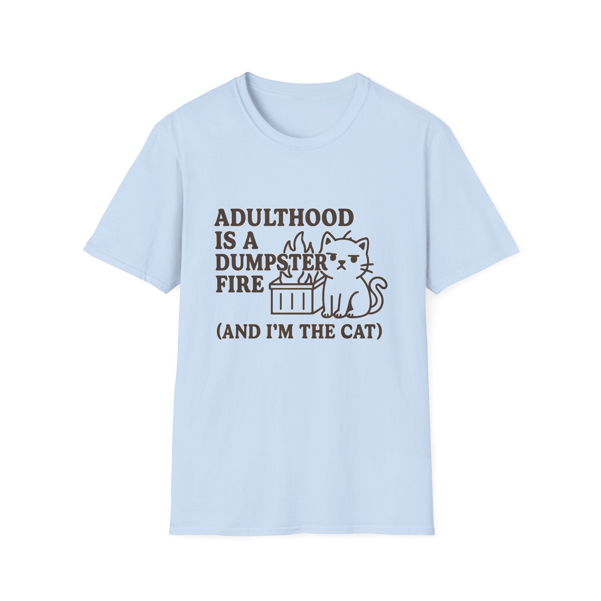 Adulthood Humor is a Dumpster Fire Shirt