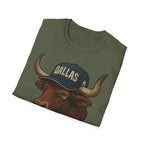 Dallas -Americas Team- T-Shirt - Longhorn Mascot-  Sports Fans