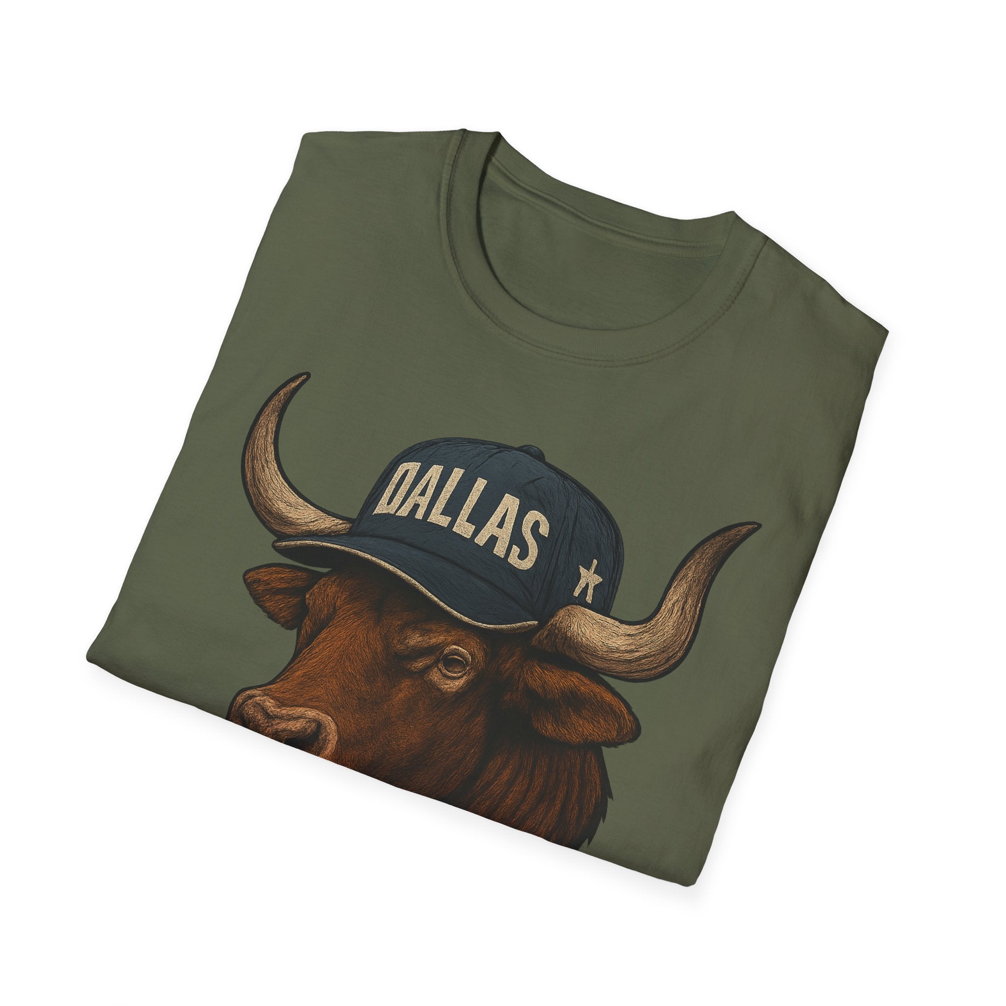 Dallas -Americas Team- T-Shirt - Longhorn Mascot-  Sports Fans