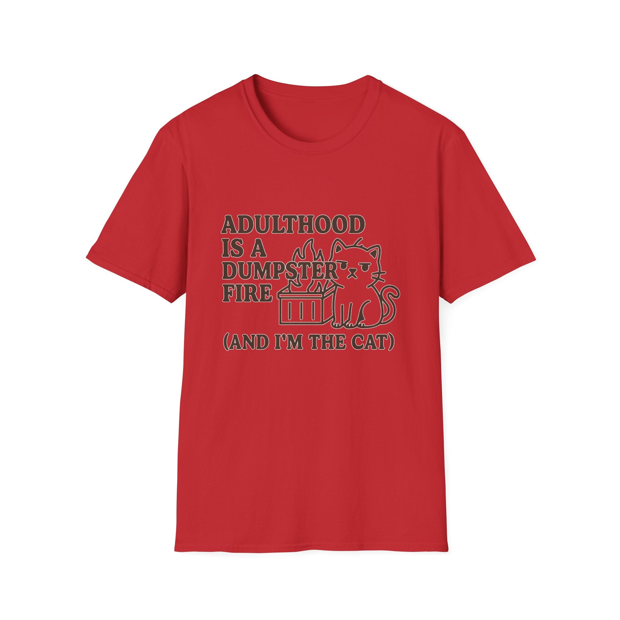 Adulthood Humor is a Dumpster Fire Shirt