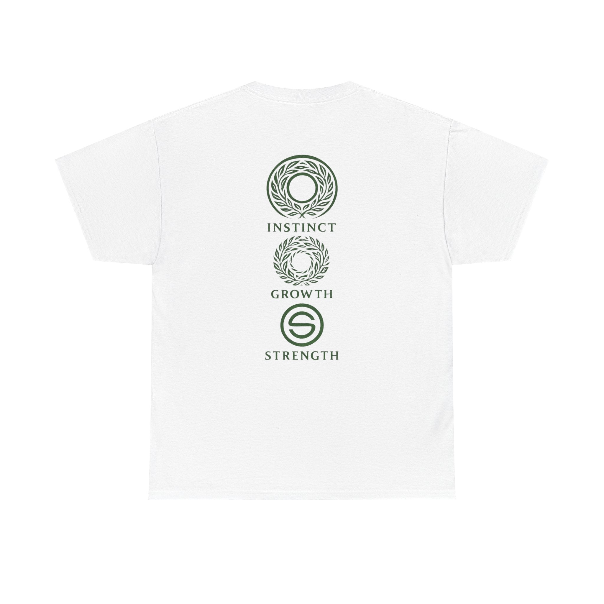 Green Mana Emblem T-Shirt — Instinct • Growth • Strength