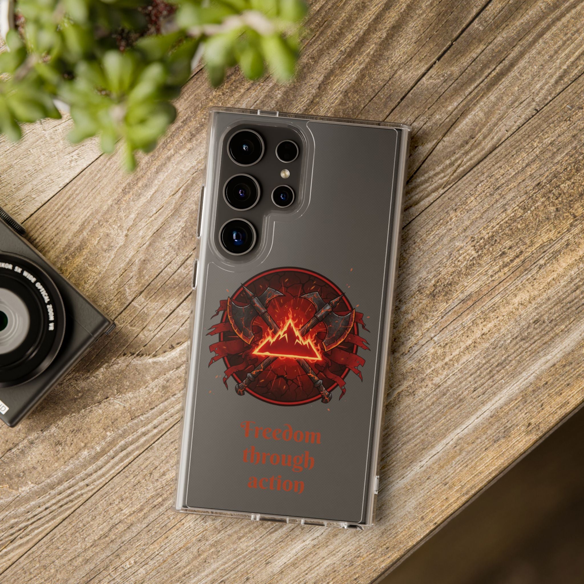 Red Mana Magic The Gathering Inspired Design - Impact-Resistant Phone Case
