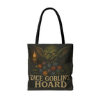 Dice Goblin's Hoard Tote Bag, Fantasy Tote, D&D Accessory, Gamer Gift, Bag for Dice, RPG Fan Tote, Geek Chic, Roleplaying Bag