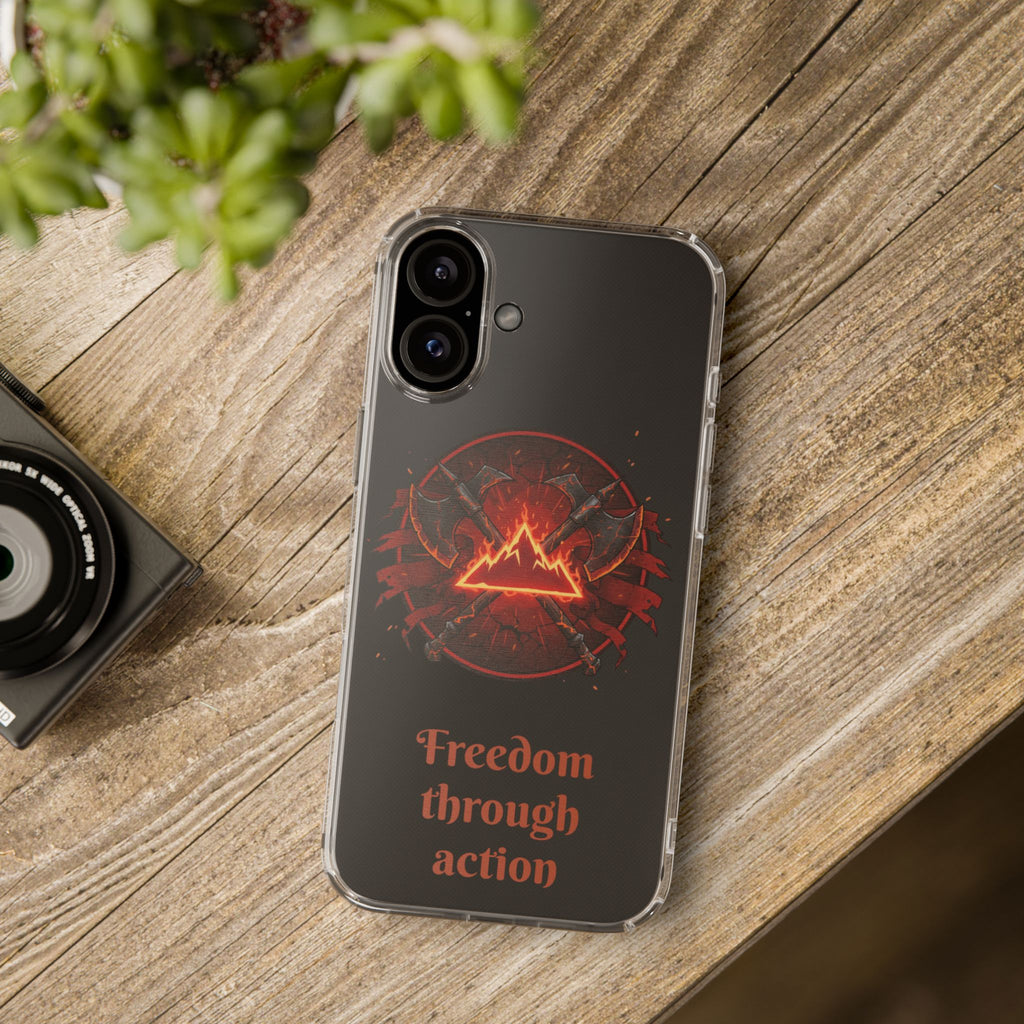 Red Mana Magic The Gathering Inspired Design - Impact-Resistant Phone Case