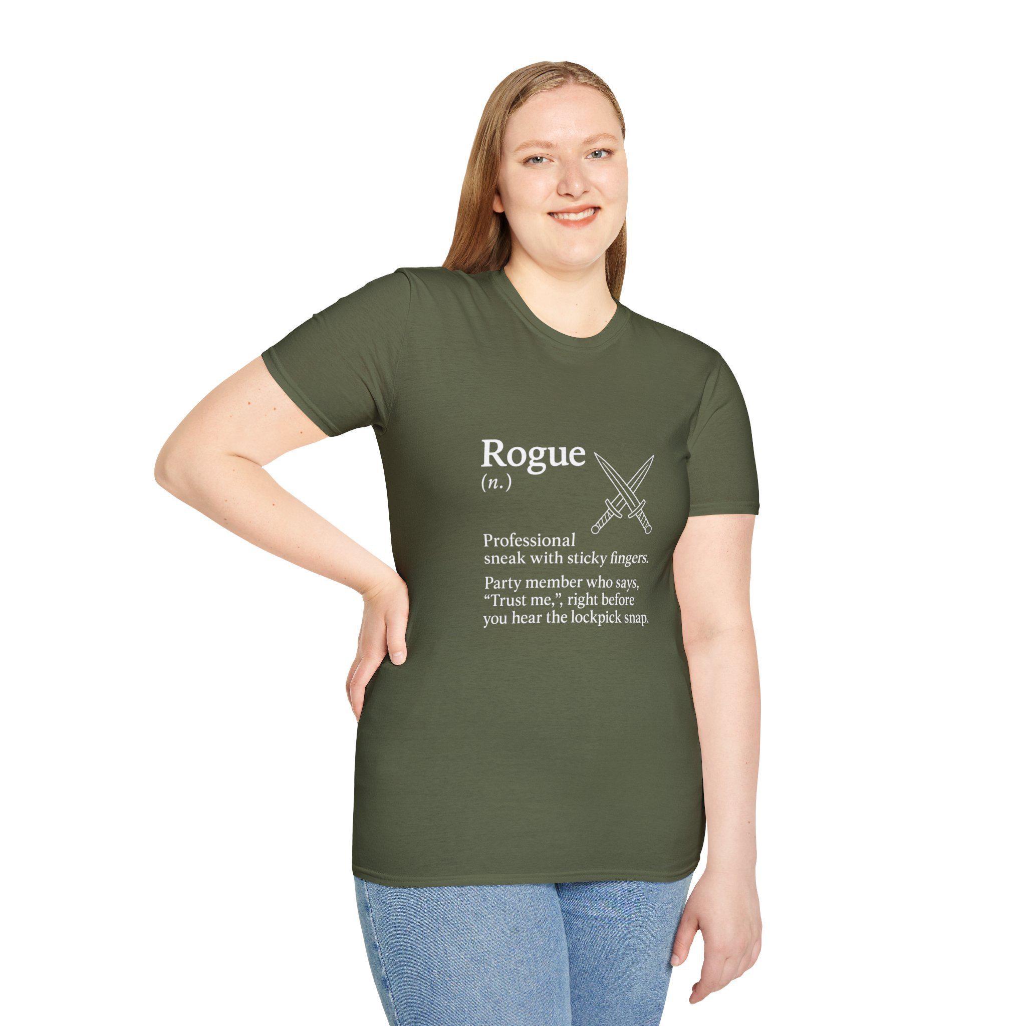 Rogue Class T-Shirt - Funny Dungeons & Dragons Tee