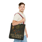 Dice Goblin's Hoard Tote Bag, Fantasy Tote, D&D Accessory, Gamer Gift, Bag for Dice, RPG Fan Tote, Geek Chic, Roleplaying Bag