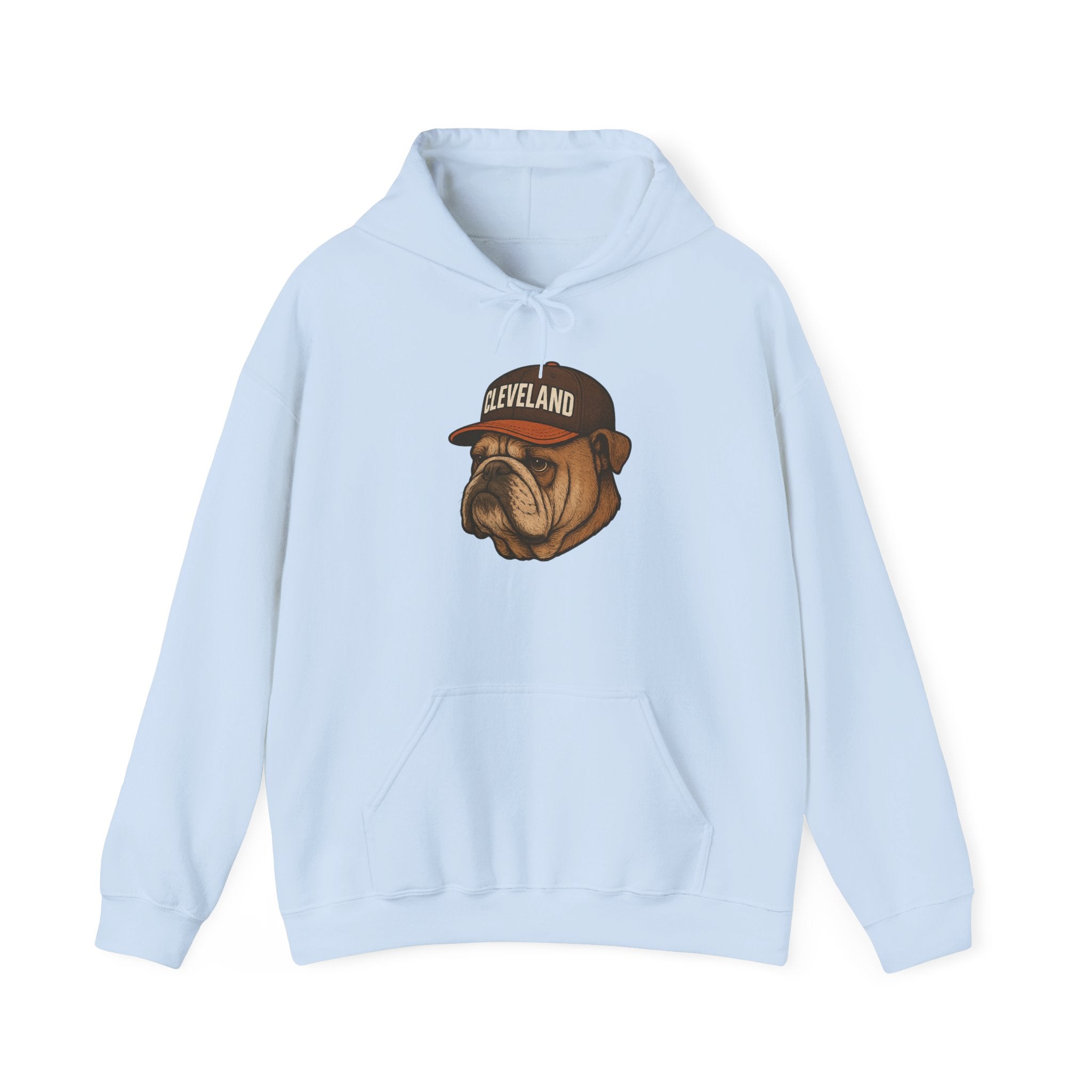 Cleveland -Dawg Pound Forever- Hoodie - Bulldog Mascot - Cleveland Sports Fans