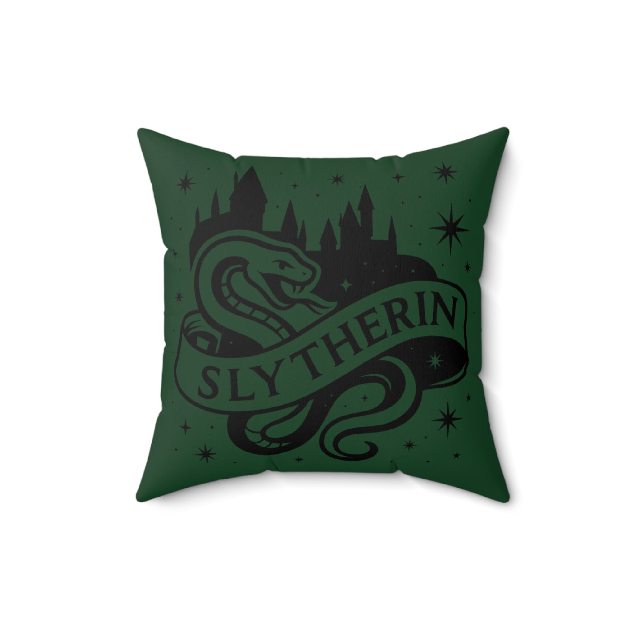 Slytherin Inspired House Pillow