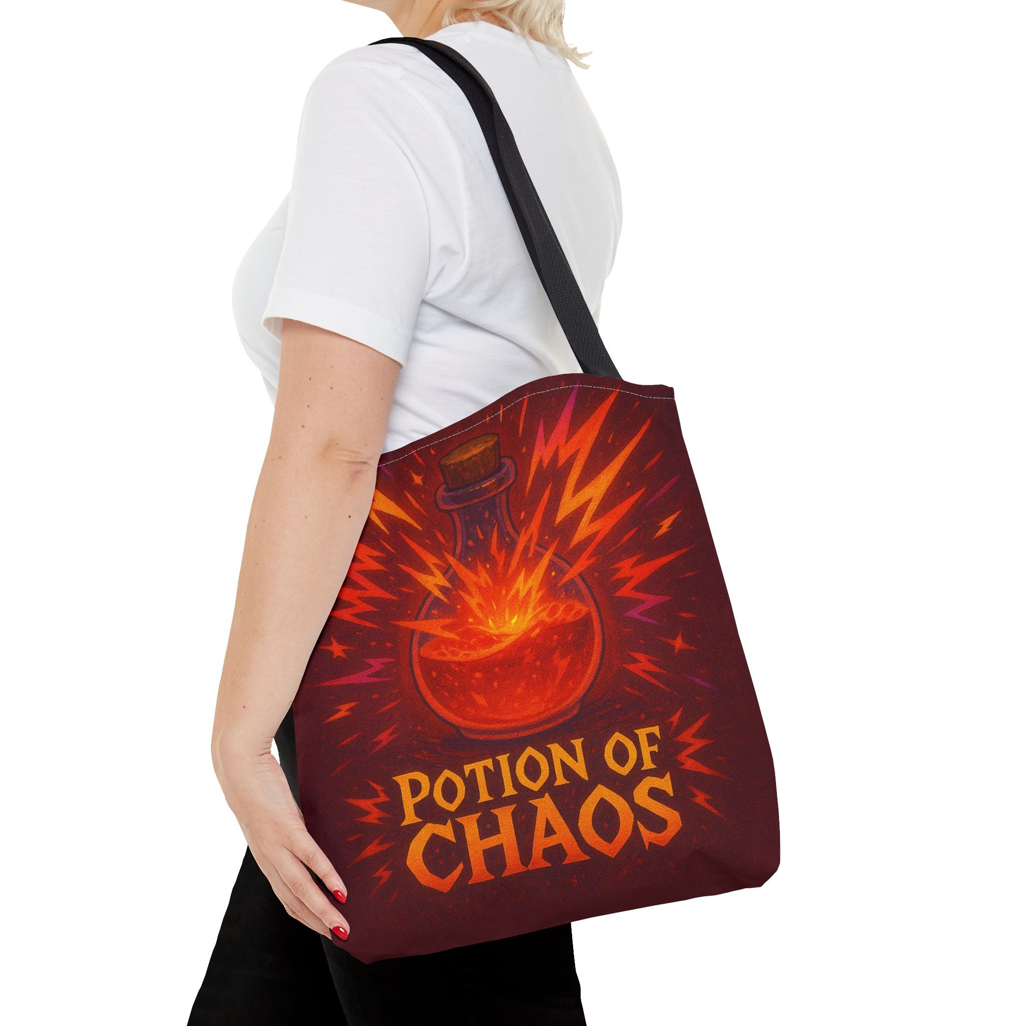 Chaos Potion Tote Bag: D&D Inspired Bag | RPG Gamer Tote | Dungeon and Dragons Gift | Fantasy Magic Potion Tote Witch Decor