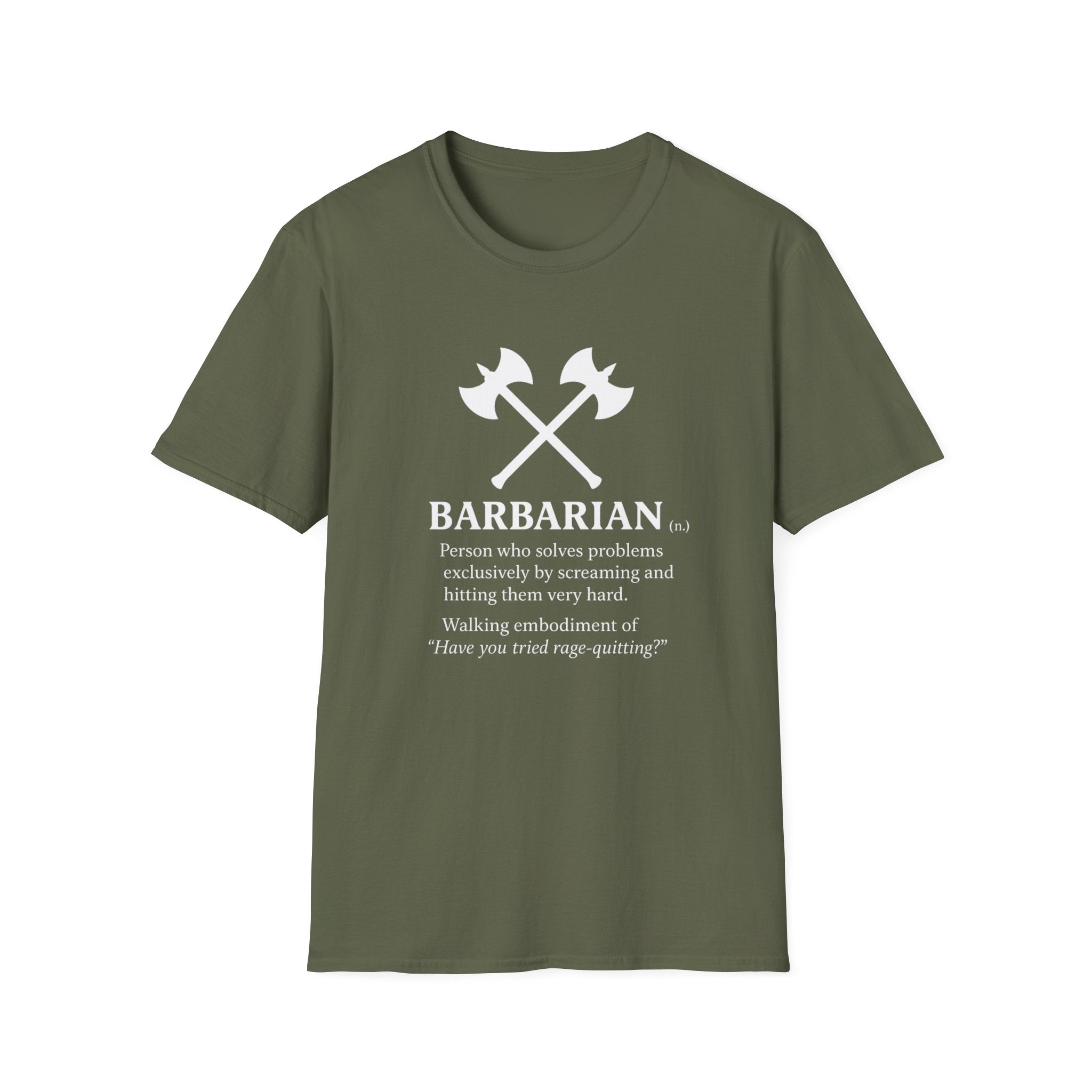 Barbarian Definition T-Shirt - Funny DnD Tabletop RPG Tee, Humor Tee, Gift for Friends, Funny Shirt, Casual Wear, Meme Lover Apparel