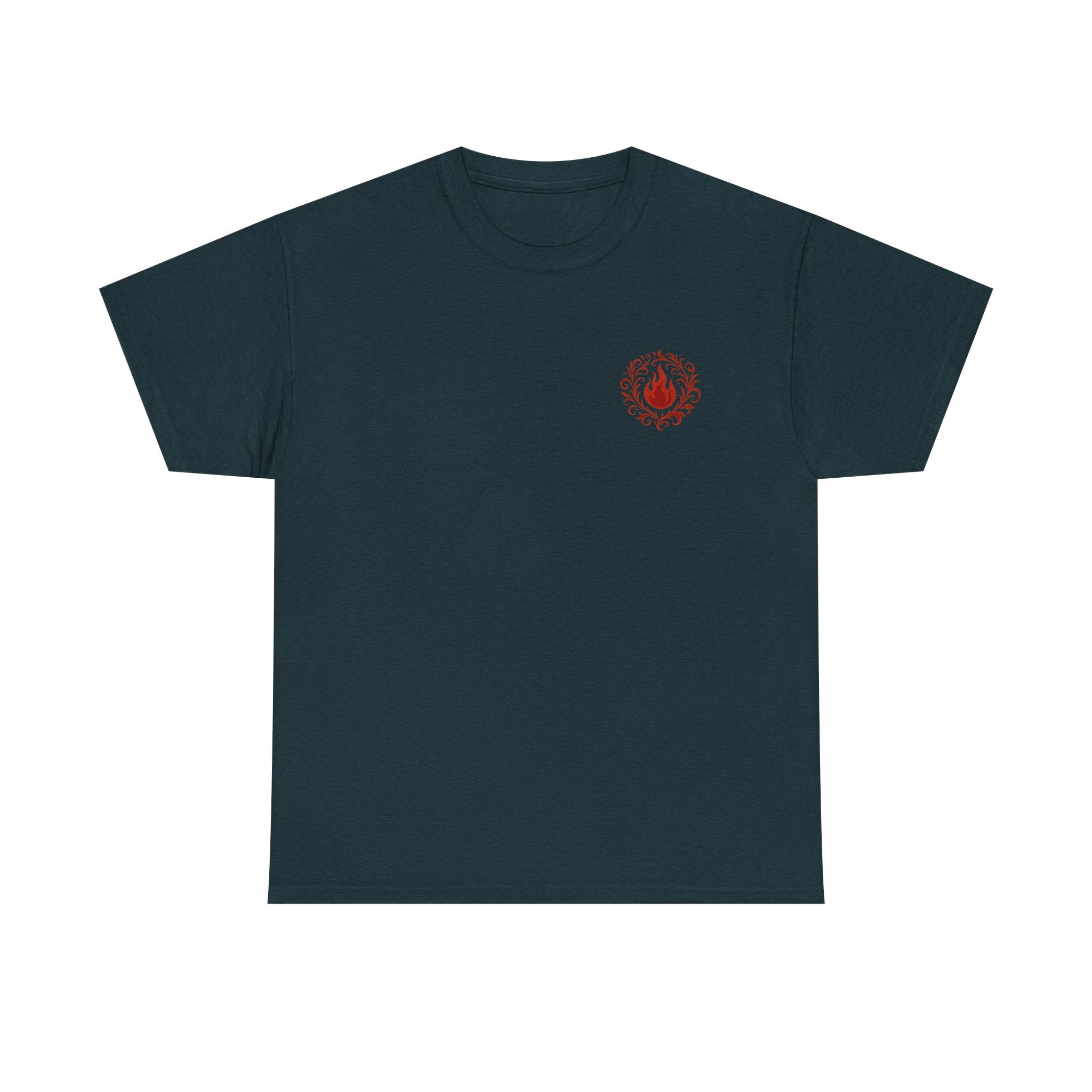 Red Mana Emblem T-Shirt — Impulse • Chaos • Passion • Destruction