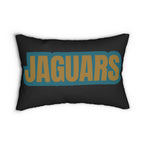 Jaguars Inspired Football Pillow | Black & Gold Sports Fan Cushion | Game Day Home Décor, Gift for Game Day, Team Spirit