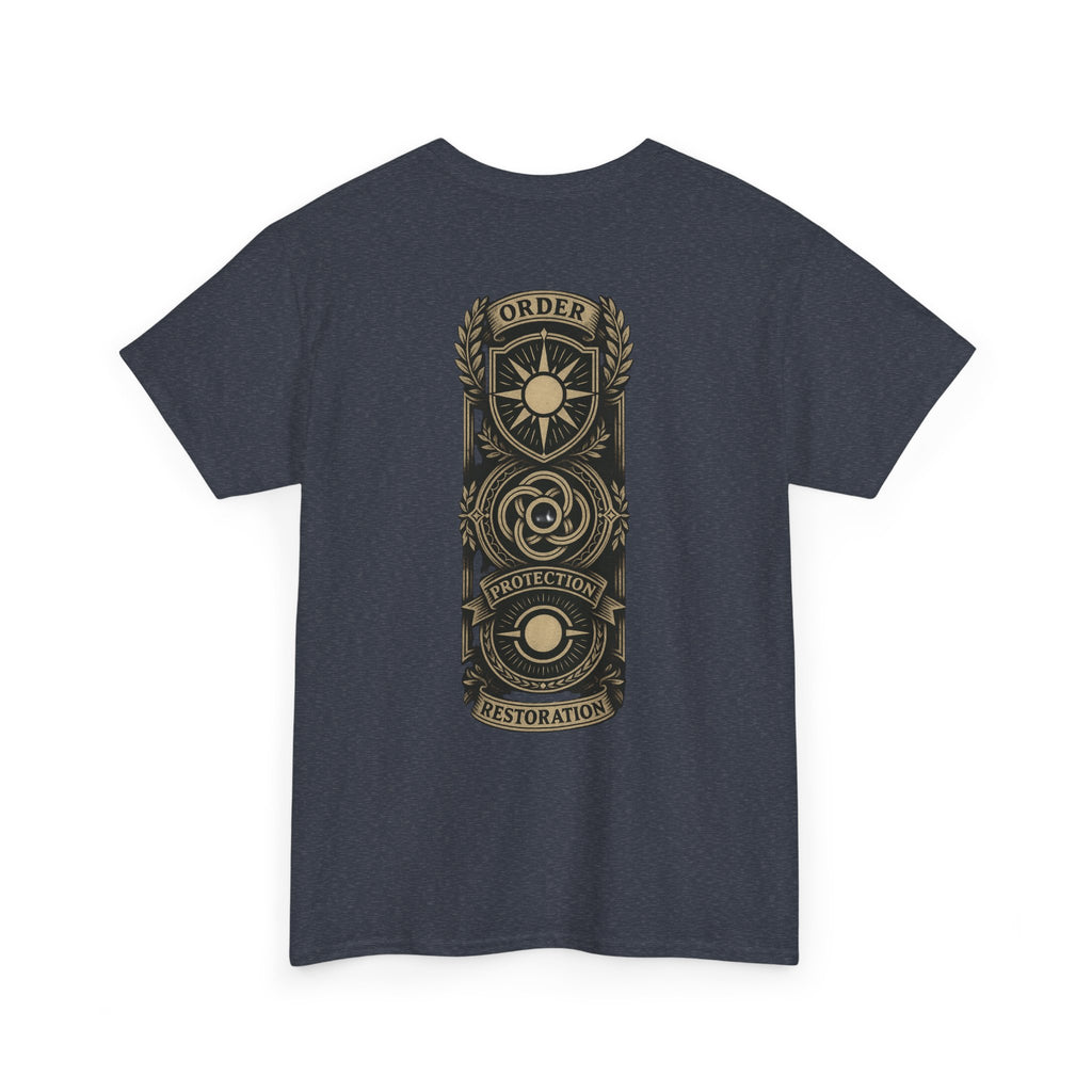 MTG White Mana Emblem T-Shirt — Order • Protection • Restoration