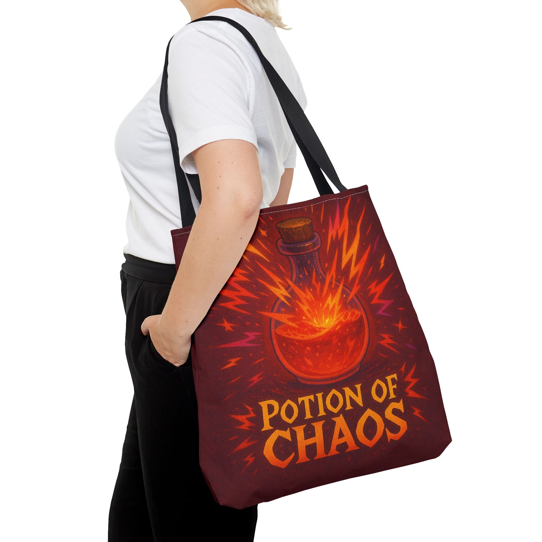 Chaos Potion Tote Bag: D&D Inspired Bag | RPG Gamer Tote | Dungeon and Dragons Gift | Fantasy Magic Potion Tote Witch Decor
