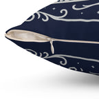 Ravenclaw Pillow | Square Throw Pillow, Navy Blue Crest