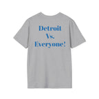 Detroit -Detroit Vs. Everyone- Lions Fan T-Shirt - Lion Mascot
