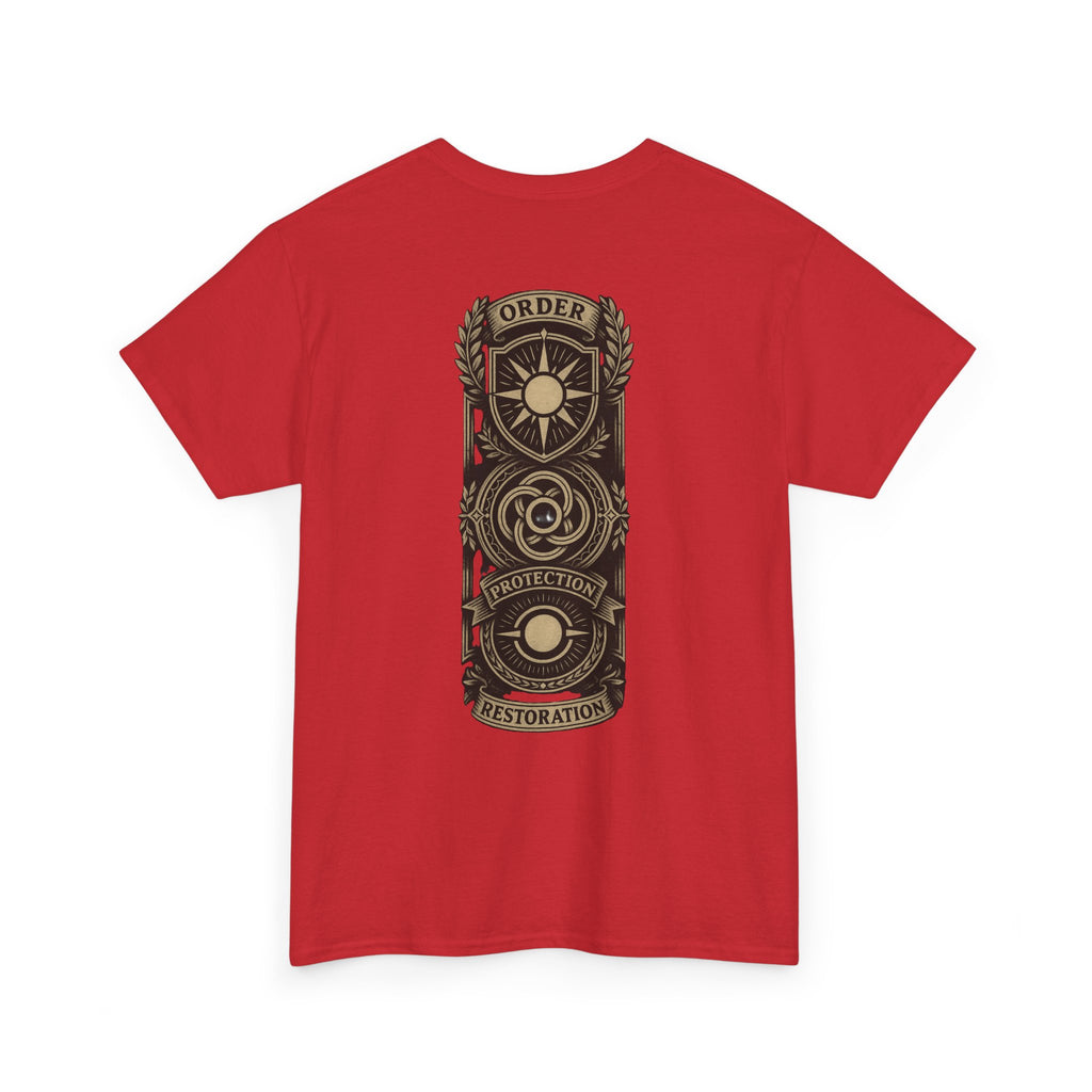MTG White Mana Emblem T-Shirt — Order • Protection • Restoration