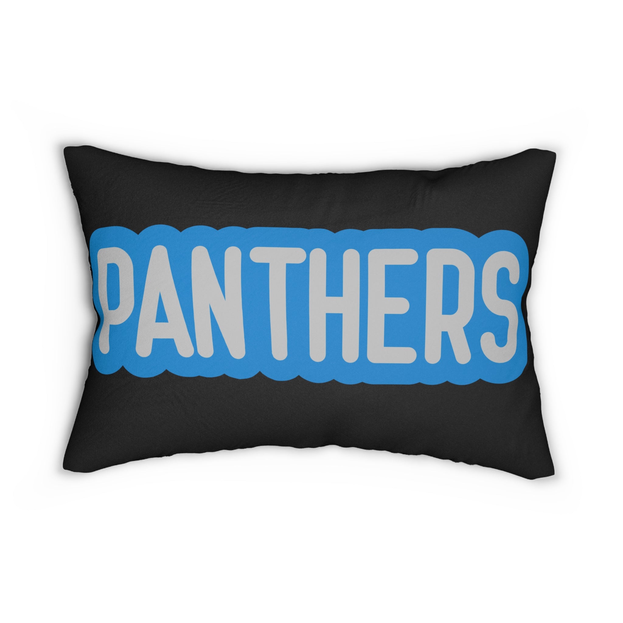 Panthers Throw Pillow - Black & Blue Football Fan Cushion, Game Day Home Décor, Sports Gift, Team Spirit Decor, Sports Fan Decor,
