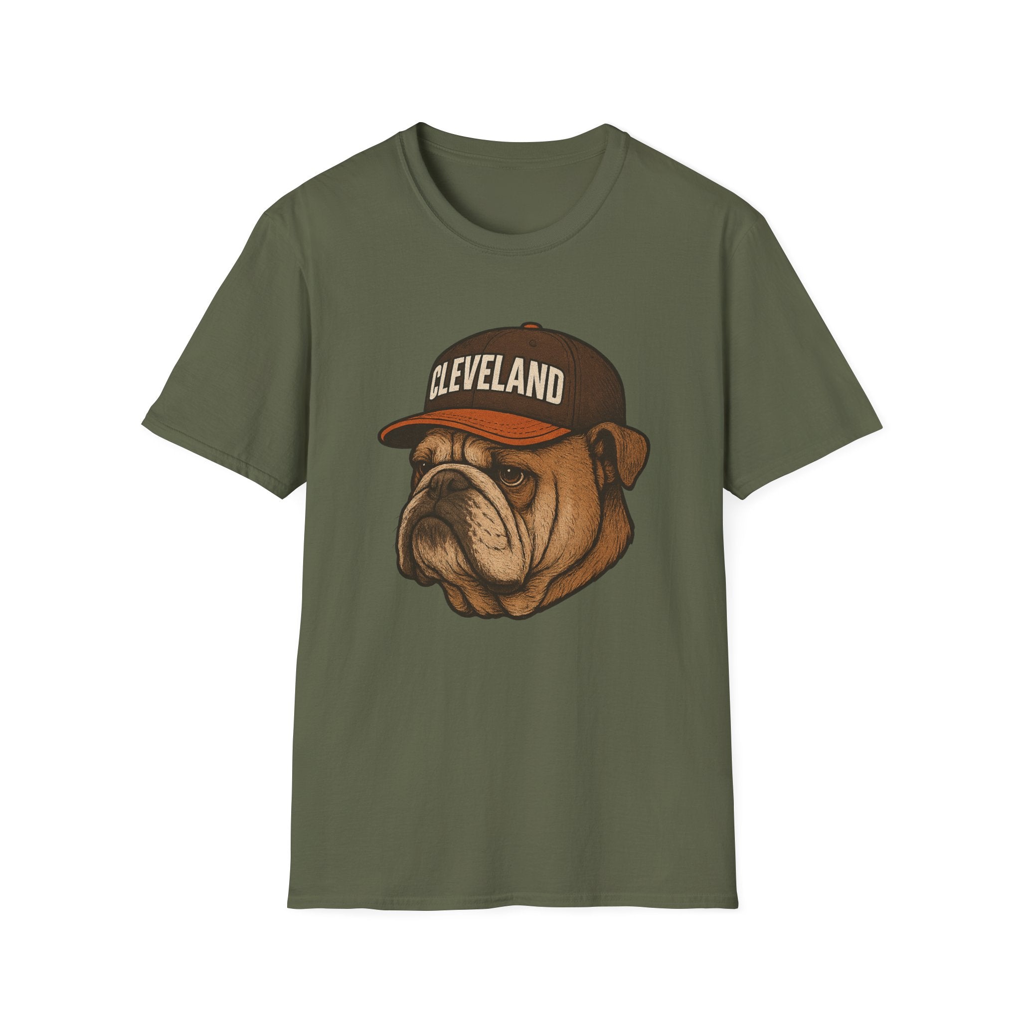 Cleveland -Dawg Pound Forever- Fan T-Shirt - Bulldog MascotCleveland Bulldog T-Shirt