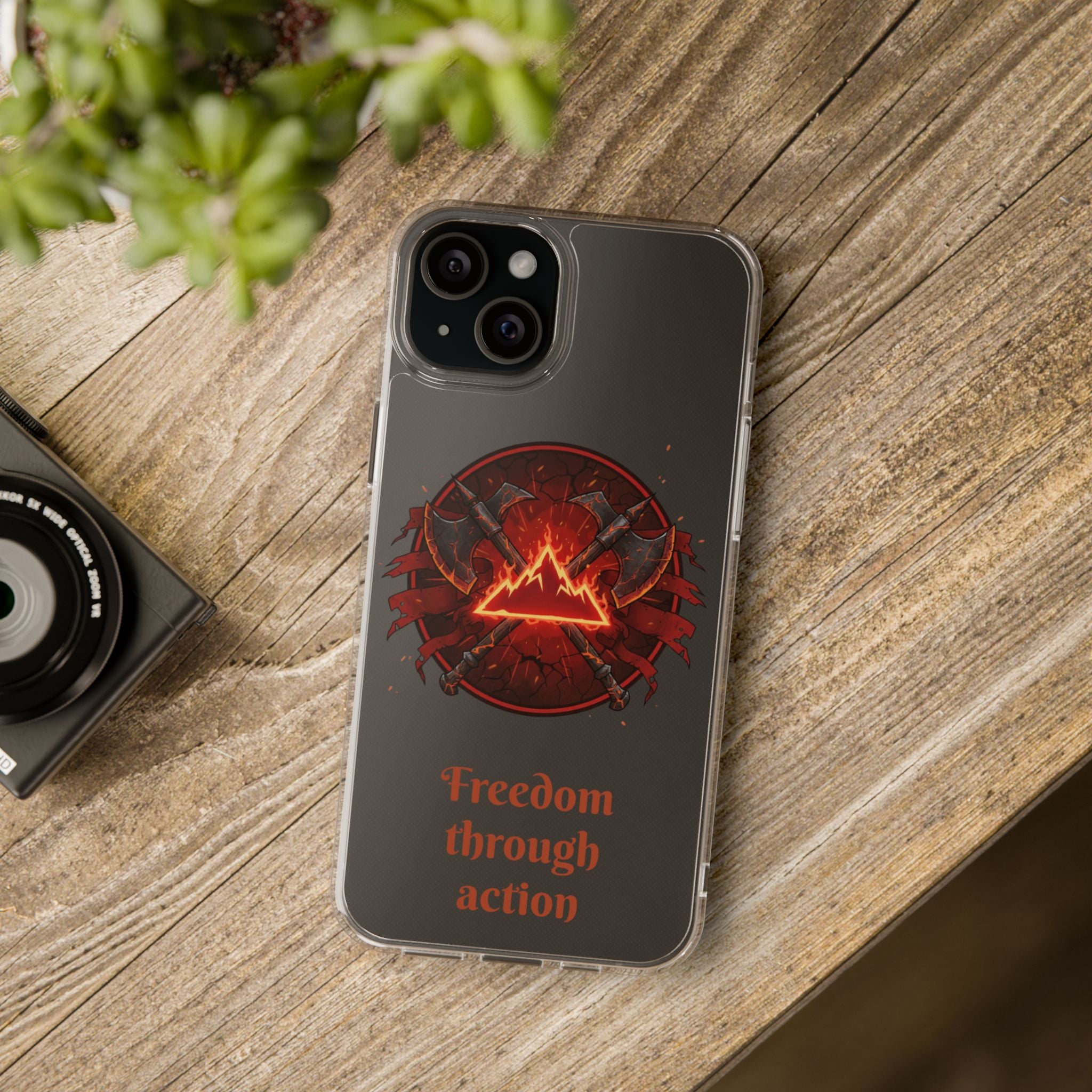 Red Mana Magic The Gathering Inspired Design - Impact-Resistant Phone Case