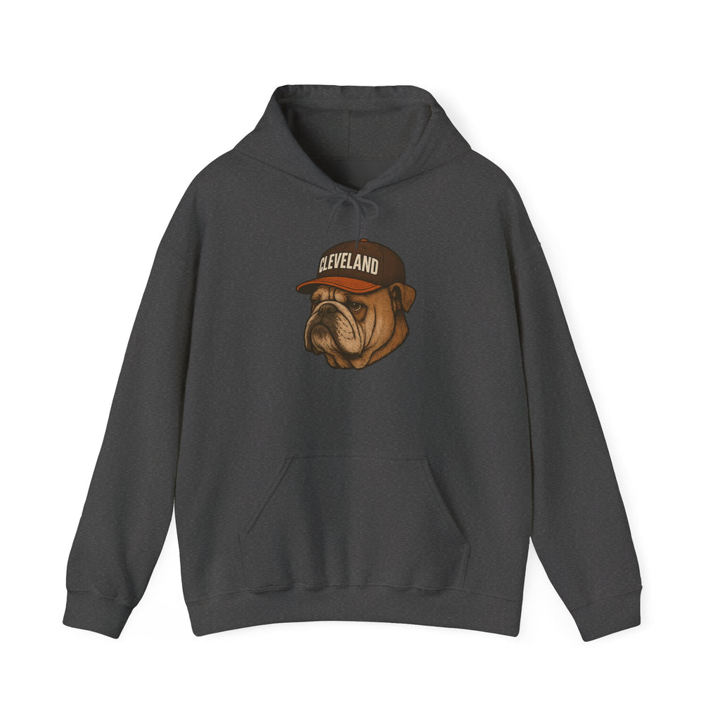 Cleveland -Dawg Pound Forever- Hoodie - Bulldog Mascot - Cleveland Sports Fans