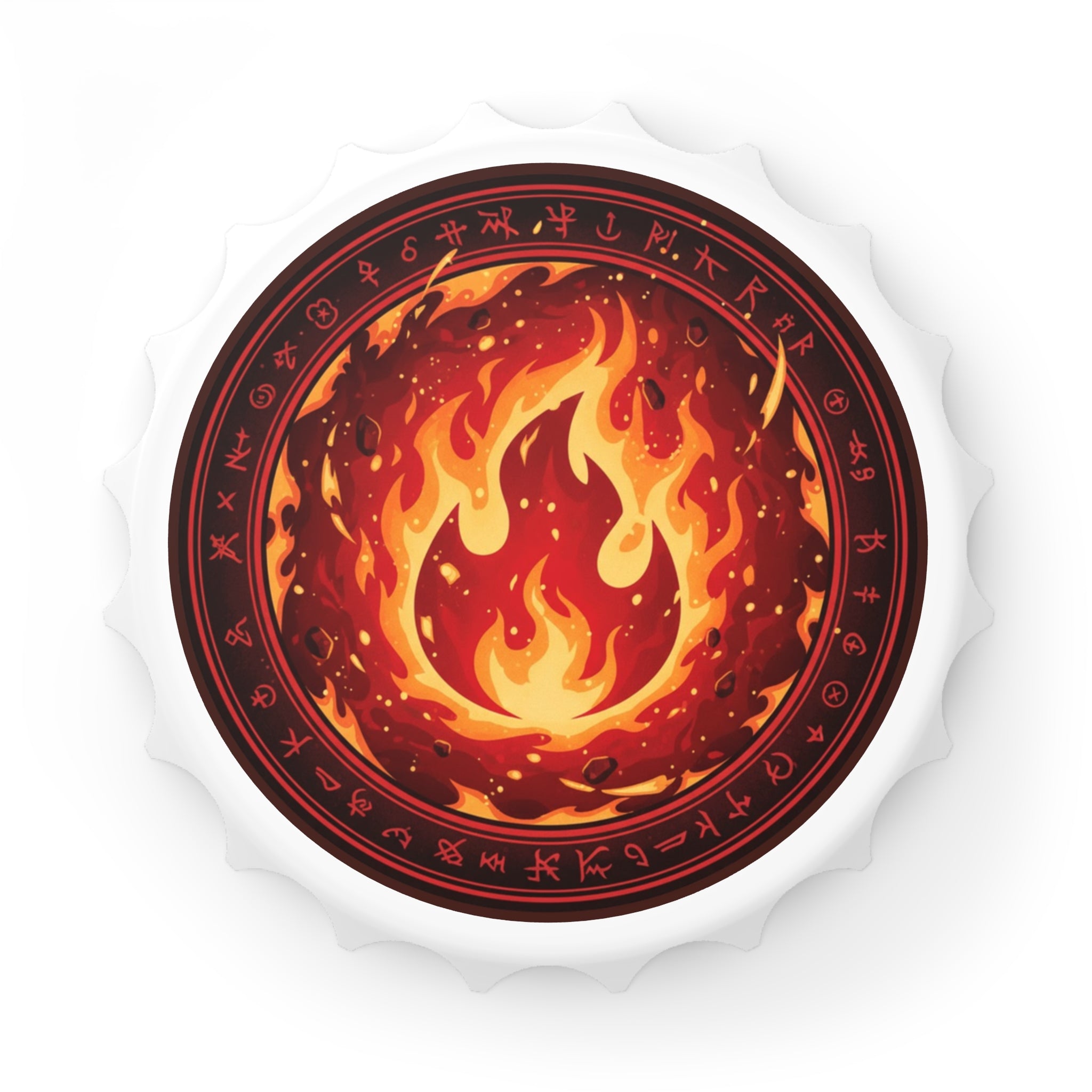 Red Mana Bottle Opener – Magic the Gathering Inspired | MTG Gift | Gamer Bar Accessory | RPG & Tabletop Drinkware