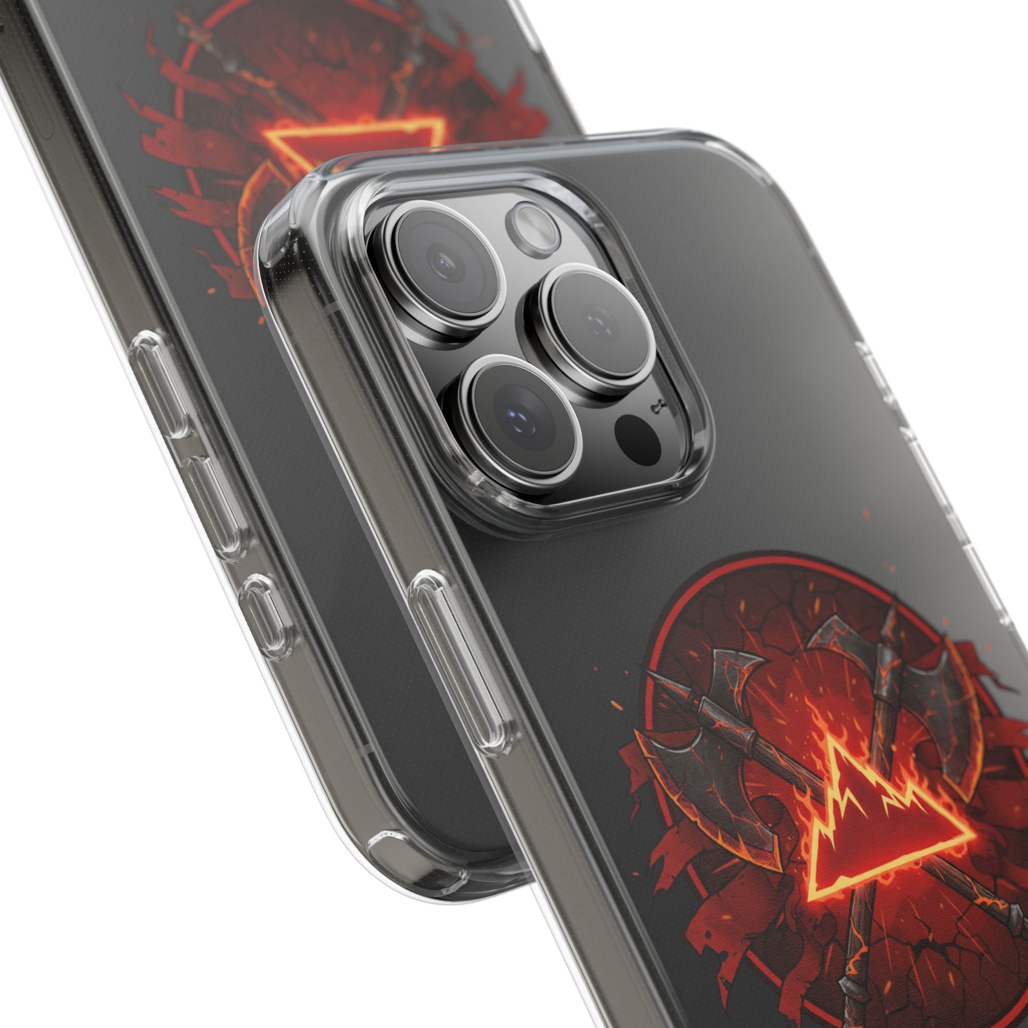 Red Mana Magic The Gathering Inspired Design - Impact-Resistant Phone Case