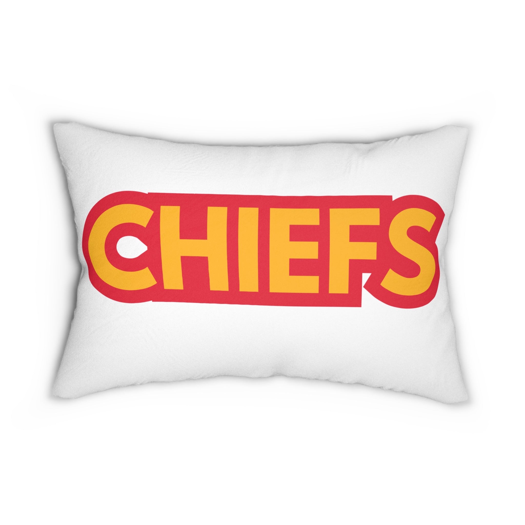 Chiefs Inspired Football Pillow - Game Day Accent Cushion, Perfect for Game Day, Sports Fan Merchandise, Team Spirit