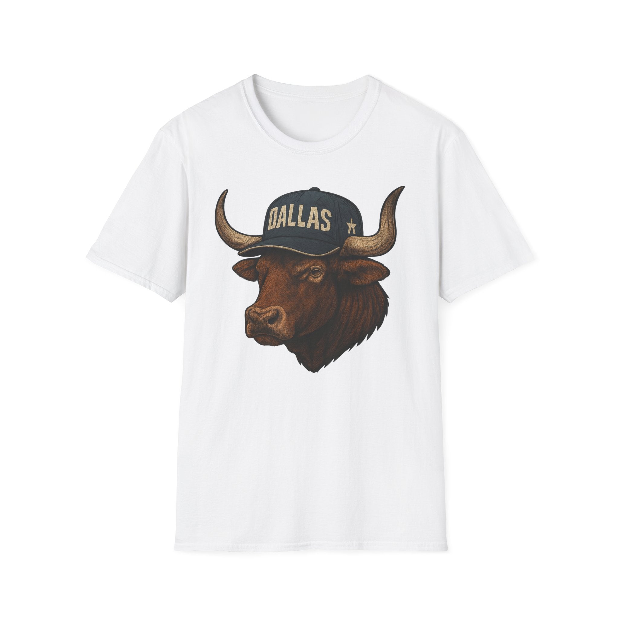 Dallas -Americas Team- T-Shirt - Longhorn Mascot-  Sports Fans
