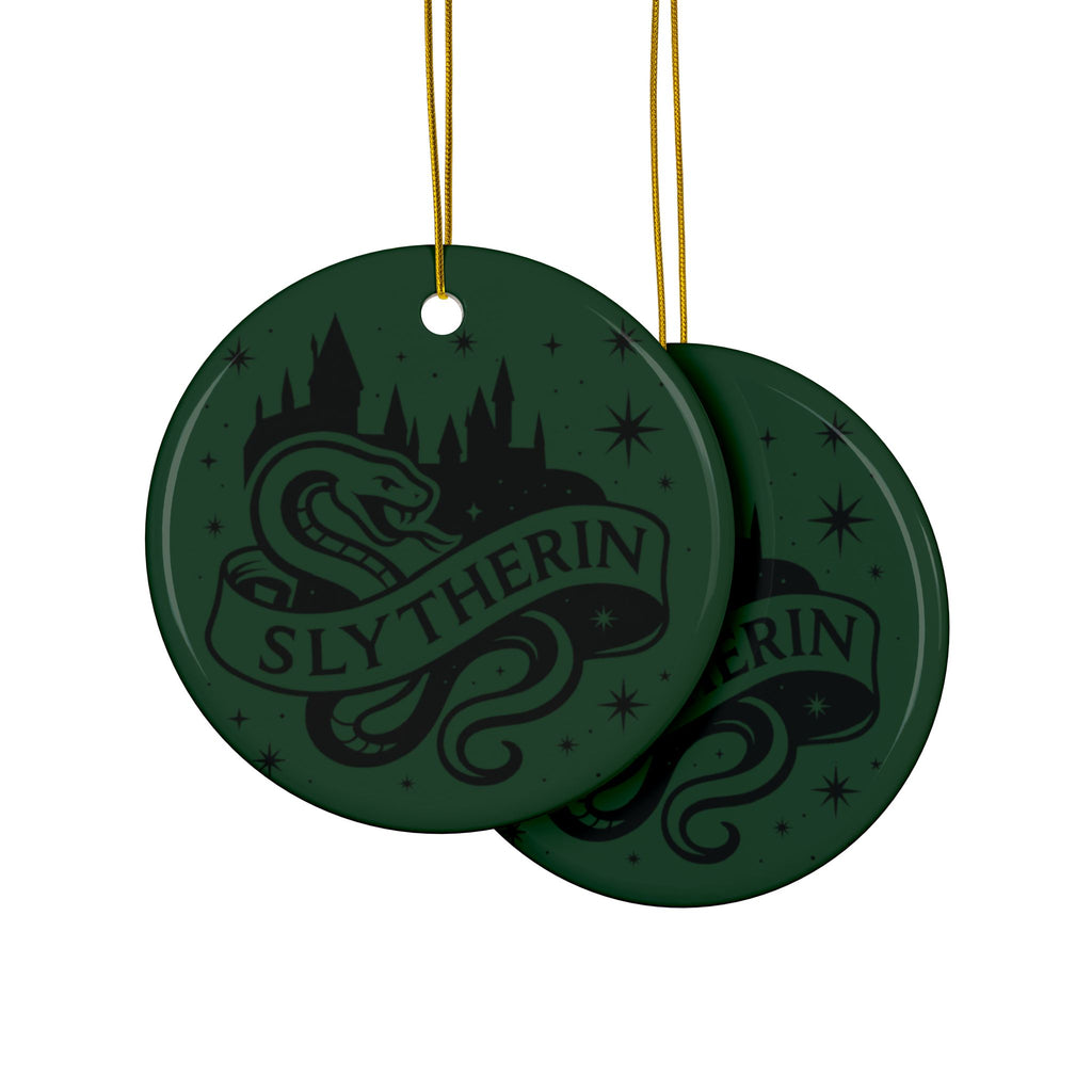 Hogwarts House Crest Ornaments Ceramic Ornament | Slytherin