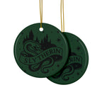 Hogwarts House Crest Ornaments Ceramic Ornament | Slytherin