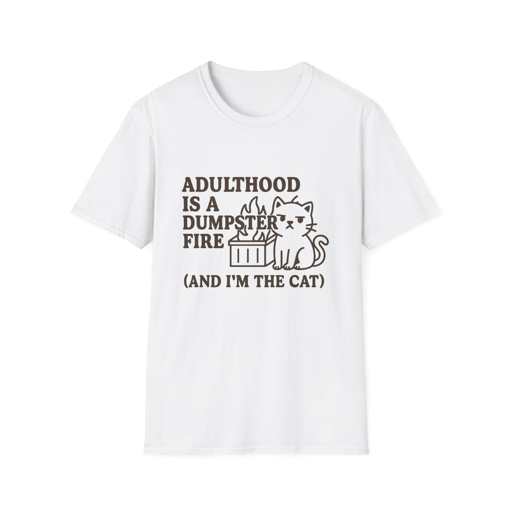 Adulthood Humor is a Dumpster Fire Shirt