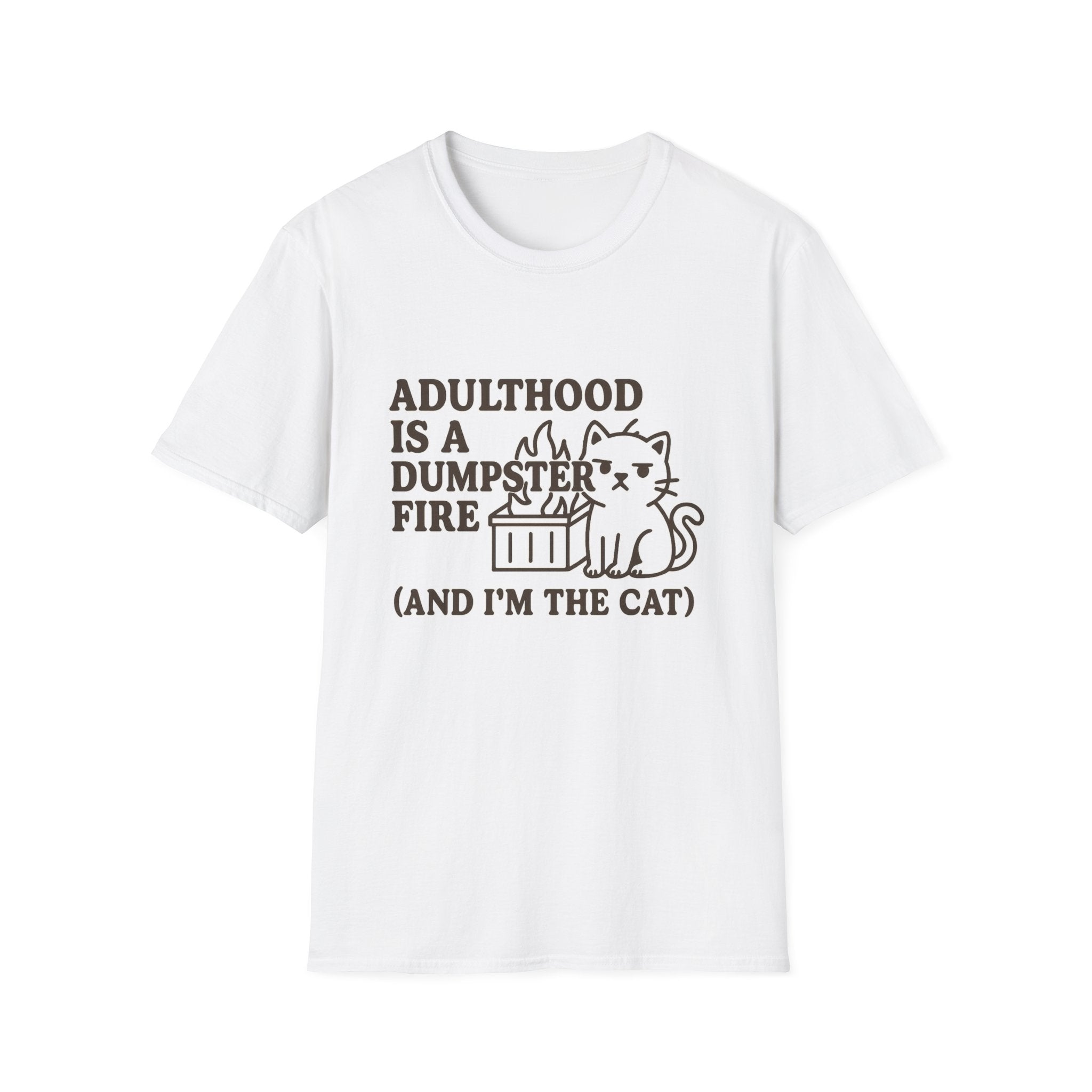 Adulthood Humor is a Dumpster Fire Shirt