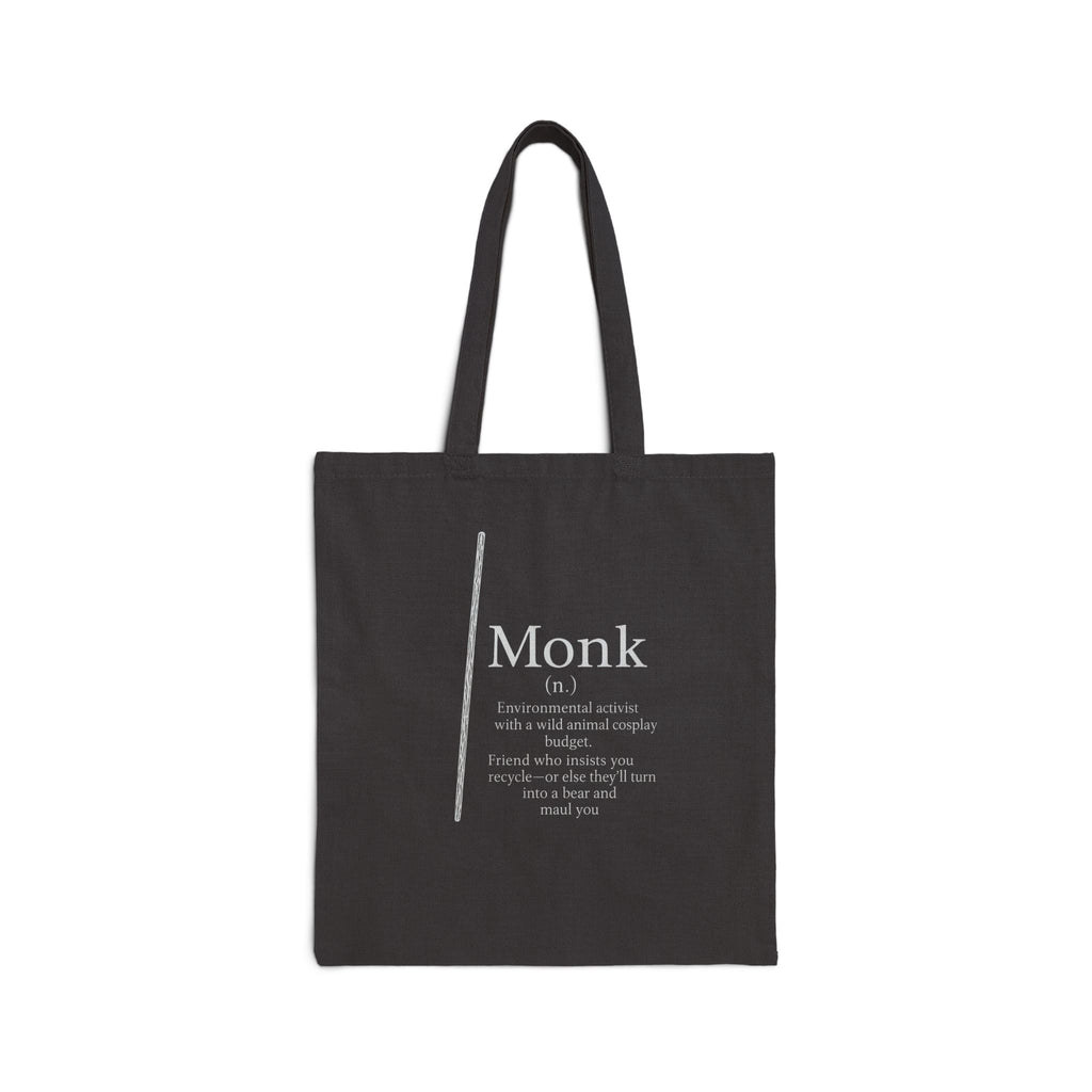 Monk Tote Bag - D&D Reusable Canvas Bag for Tabletop Gamers, RPG Players, and Fantasy Fans