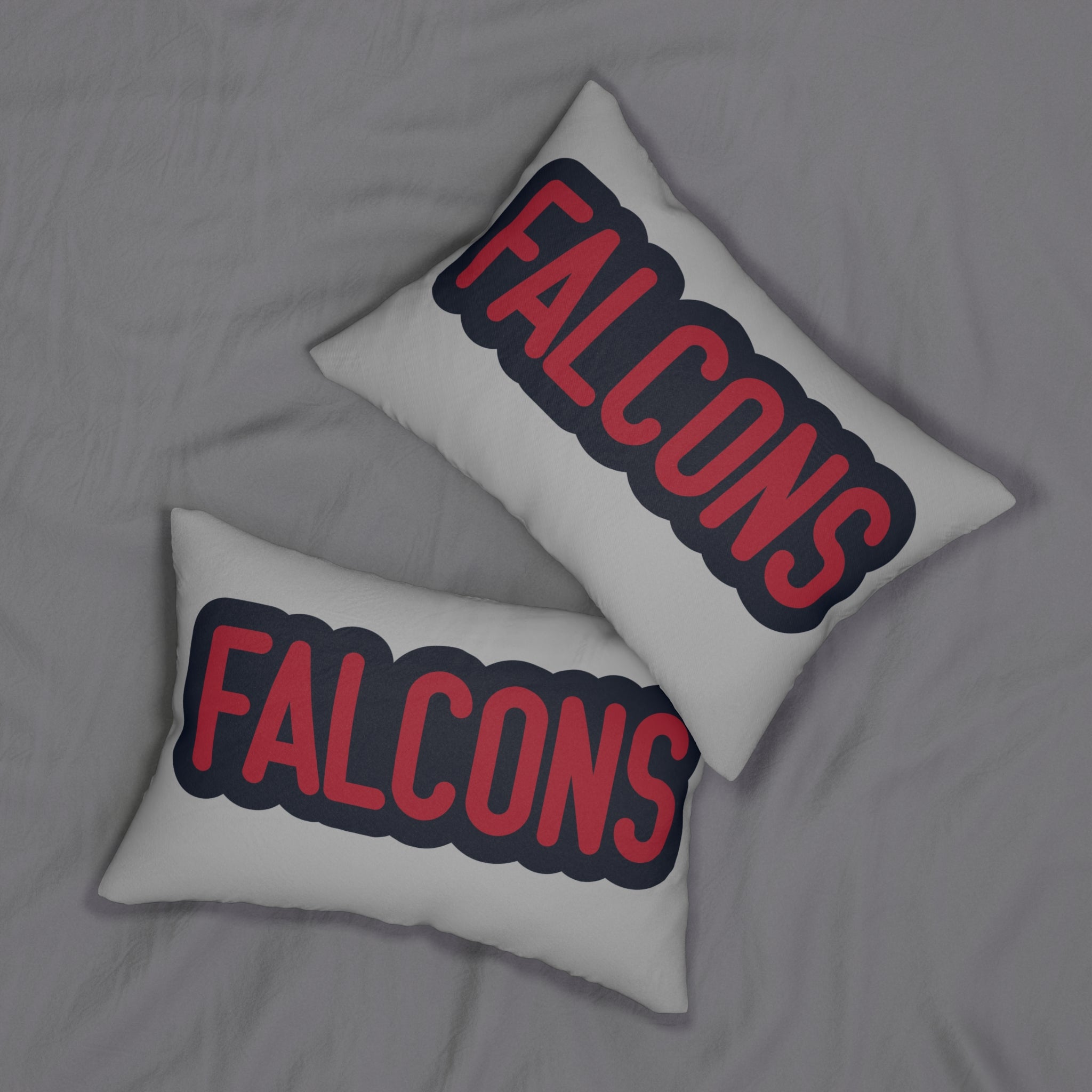 Falcons Throw Pillow - Red & Black Football Fan Cushion, Game Day Home Décor, Sports Gift, Cozy Sports Decor, Gifts for Fans, Game Day Decor