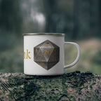 Monk D20 Enamel Mug — Way of Shadow