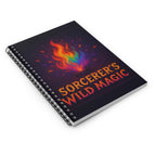 Sorcerer's Wild Magic Spiral Notebook - Magical Journal, RPG Journal, Sketchbook, Battle Planner, Dungeons & Dragons