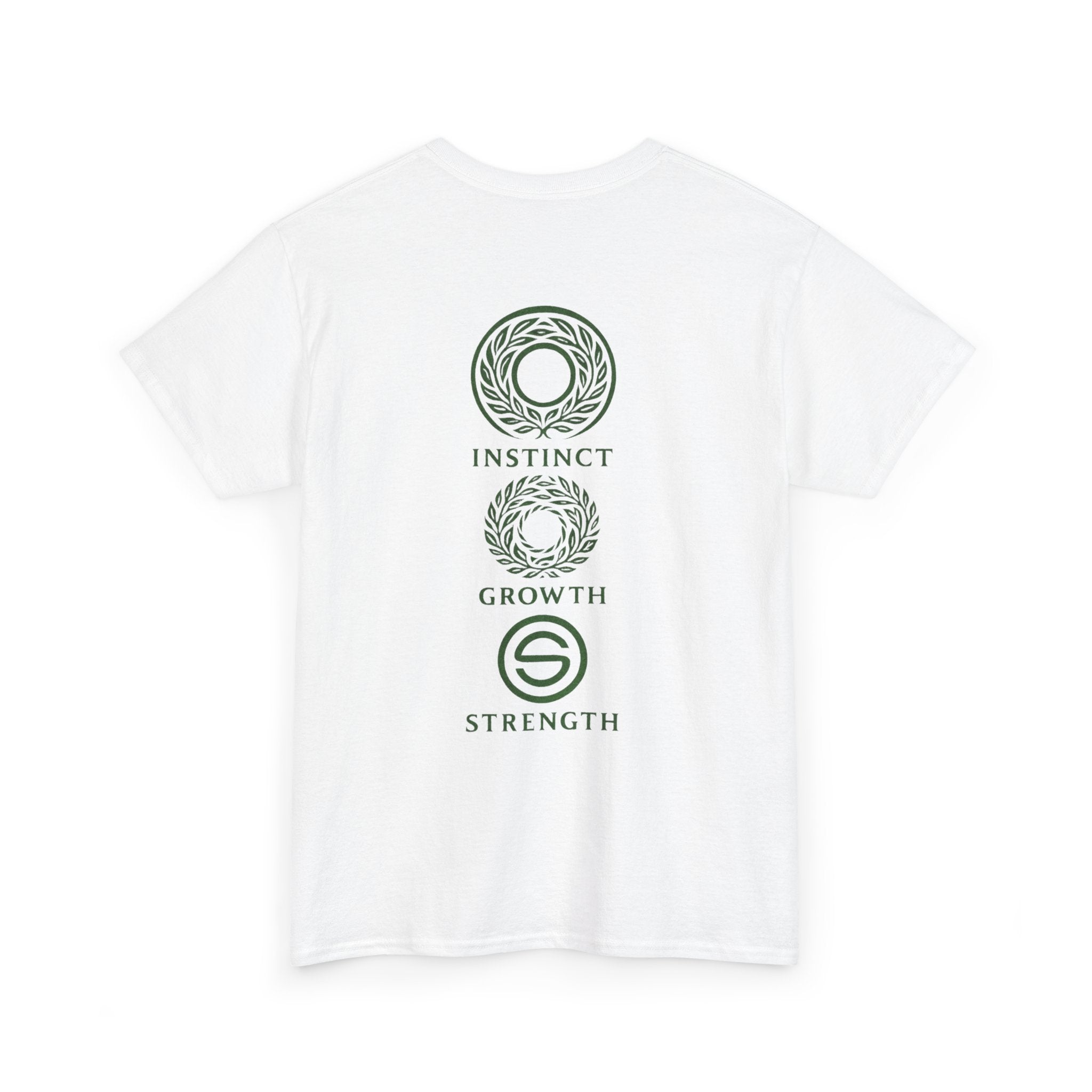 Green Mana Emblem T-Shirt — Instinct • Growth • Strength