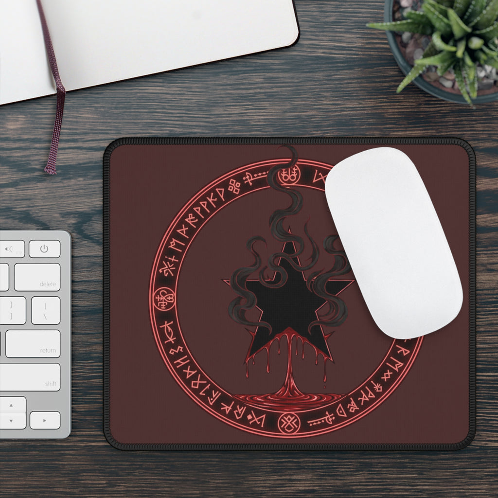 Black Mana Gaming Mouse Pad – Magic the Gathering Inspired | RPG Desk Mat | Gamer Setup Accessory | Dark Arcane Design