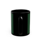 Slytherin Snake Inspired Castle Mug, Black Ceramic Coffee Cup