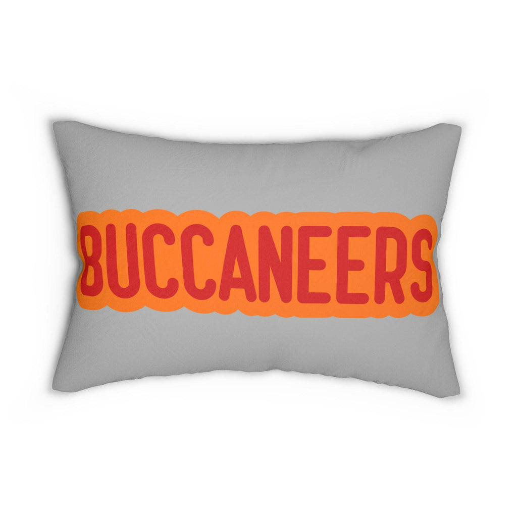 Buccaneers Throw Pillow - Red & Pewter Football Fan Cushion, Game Day, Sports Gift, Sport Fan Decor, Unique Gift for Football Lovers