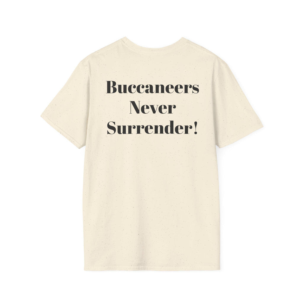 Tampa Bay Buccaneers -Buccaneers Never Surrender!- Fan T-Shirt - Parrot Mascot