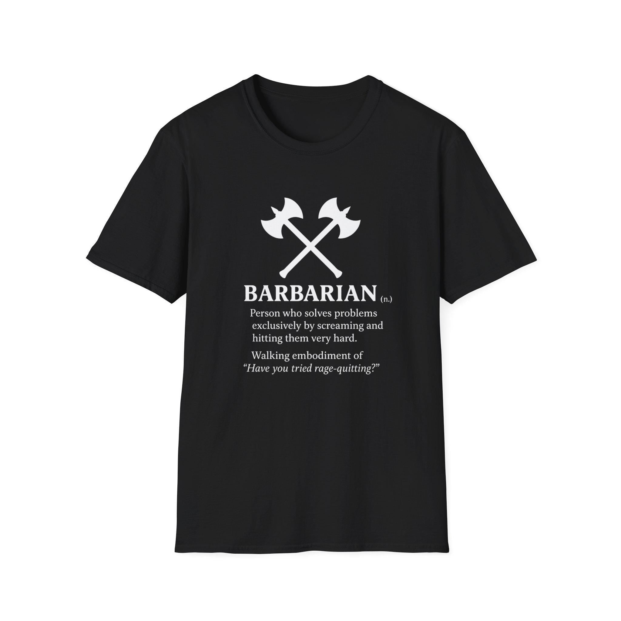 Barbarian Definition T-Shirt - Funny Dungeons and Dragons Tee