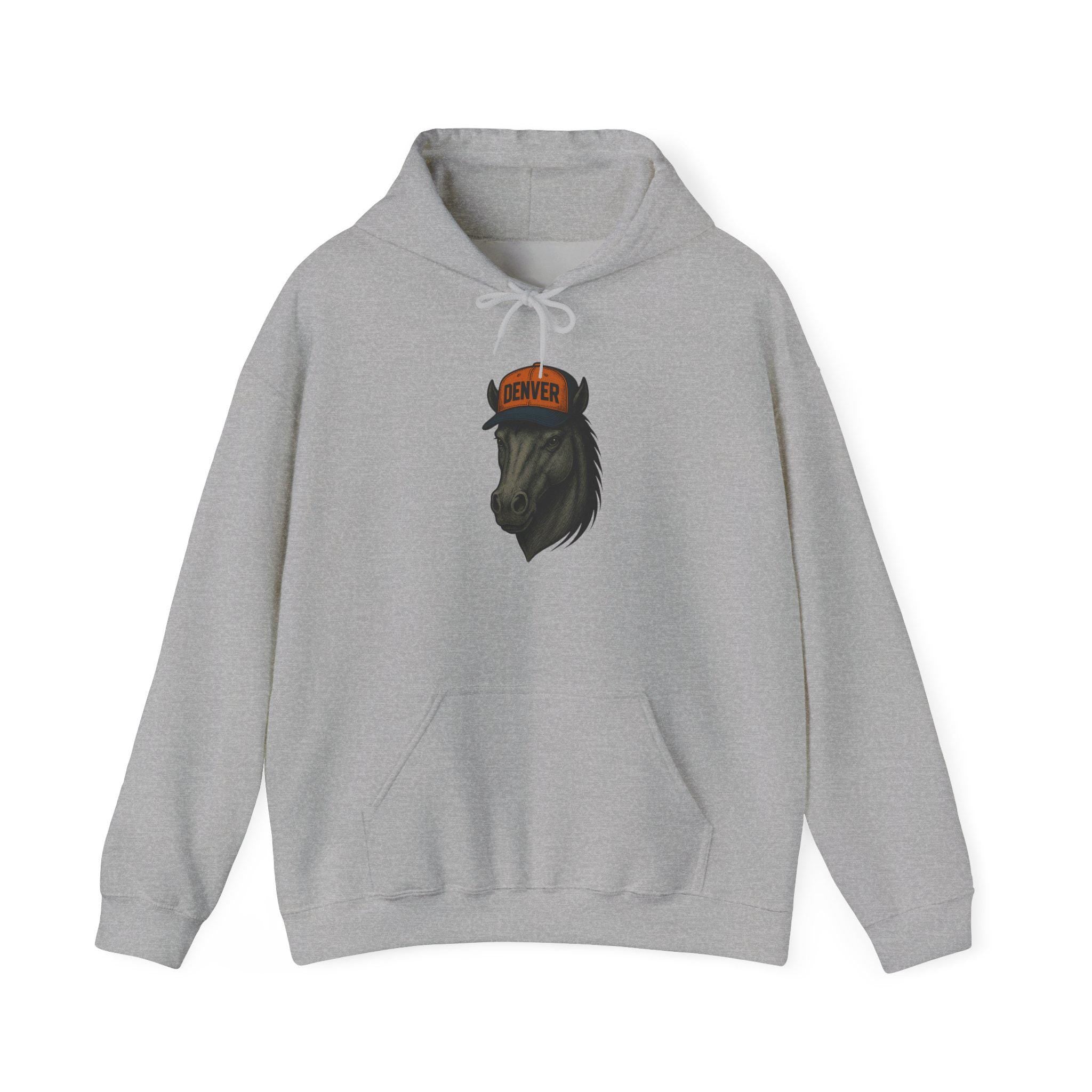 Denver "Unleash The Stampede!" Hoodie - Bronco Mascot - Denver Football