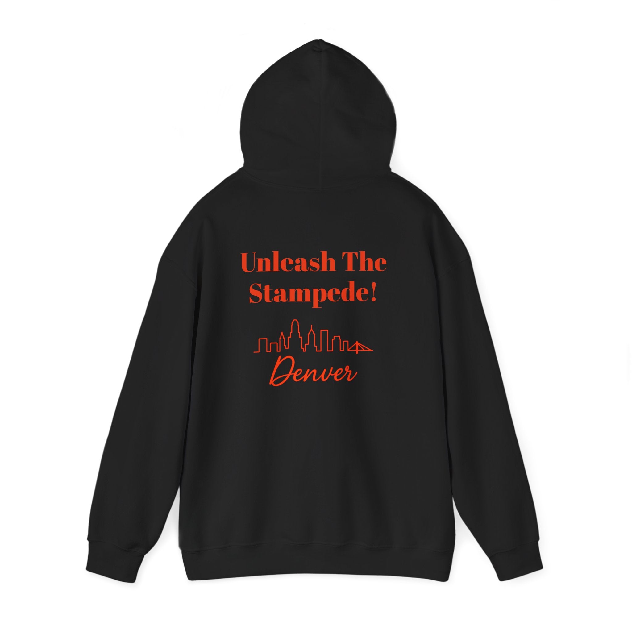 Denver -Unleash The Stampede!- Hoodie - Bronco Mascot
