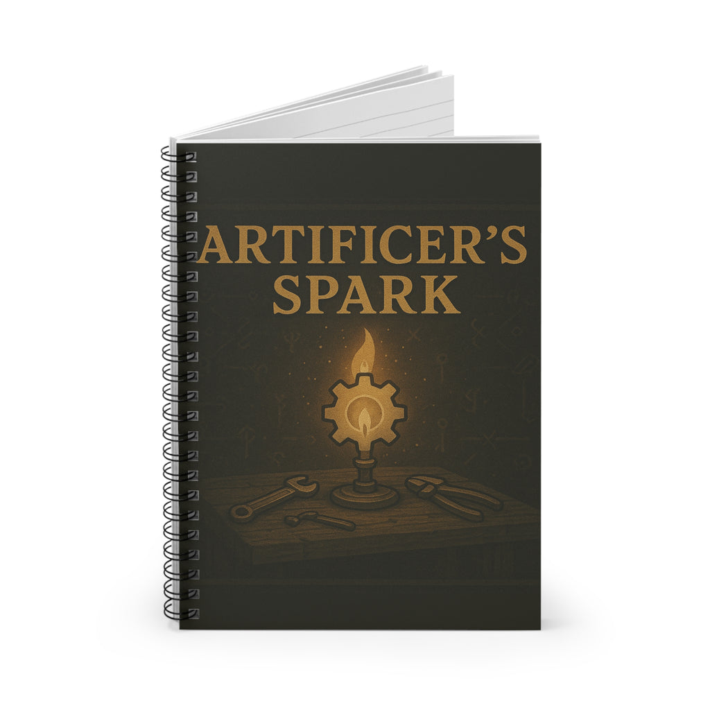 Artificer's Spark Spiral Notebook - RPG Journal, Sketchbook, Battle Planner, Dungeons & Dragons