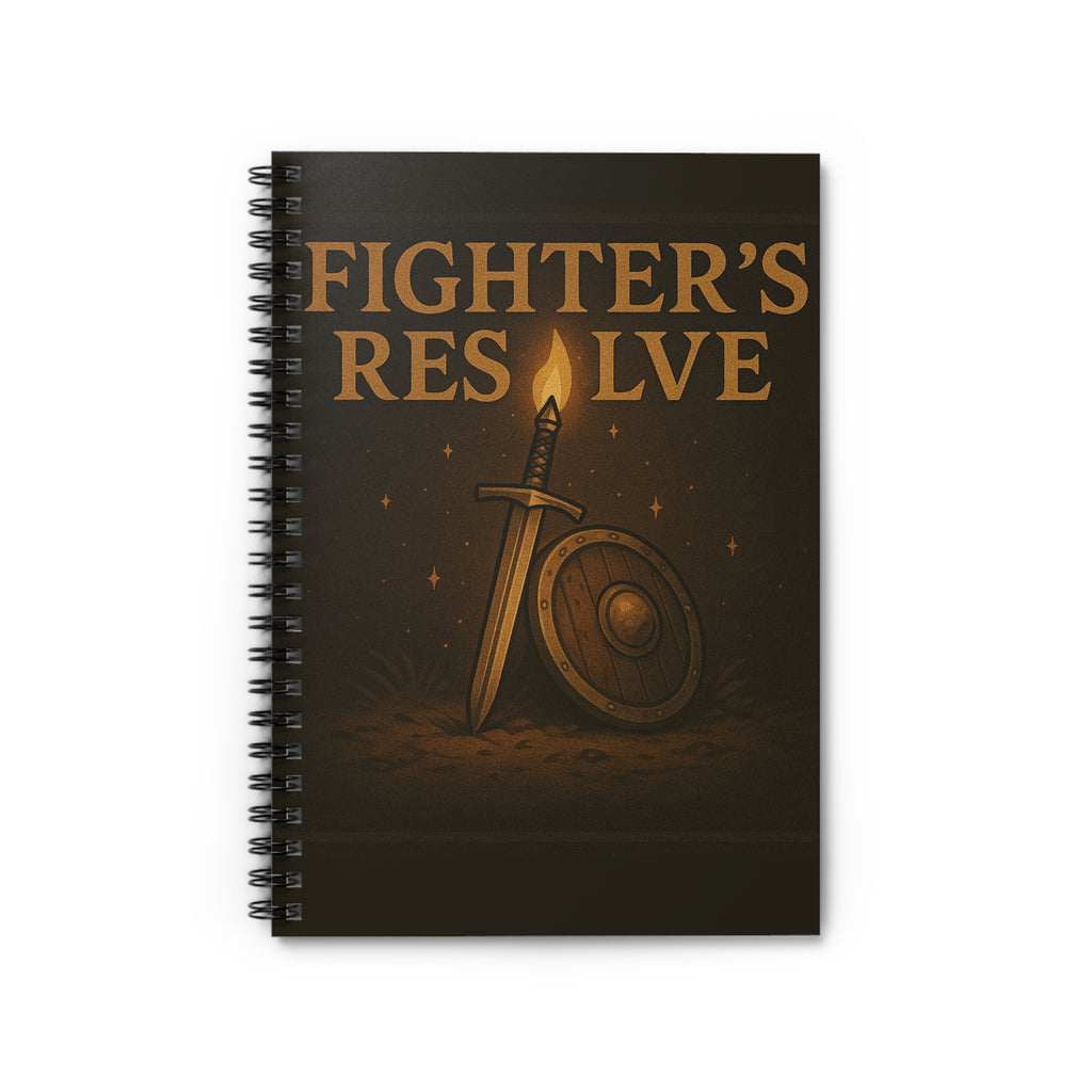 Fighter's Resolve Spiral Notebook - RPG Journal, Sketchbook, Battle Planner, Dungeons & Dragons