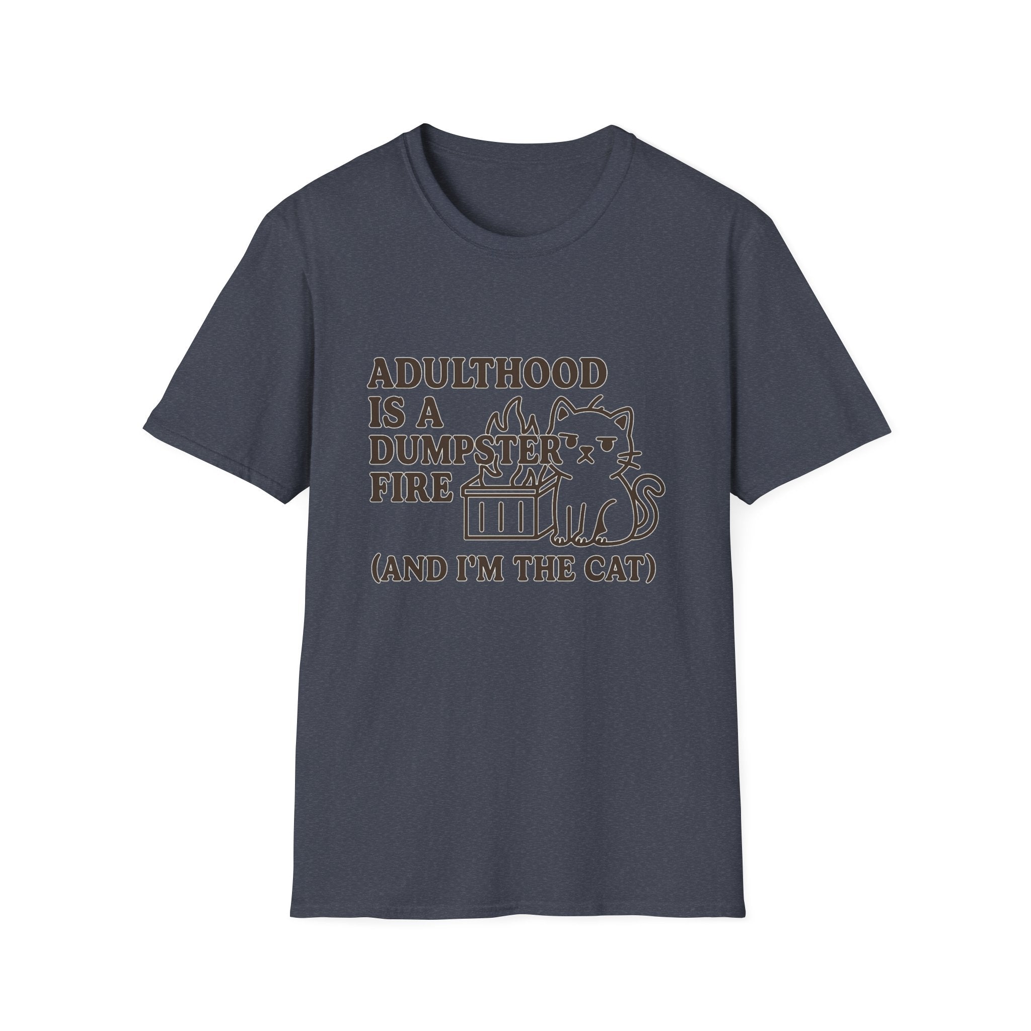 Adulthood Humor is a Dumpster Fire Shirt